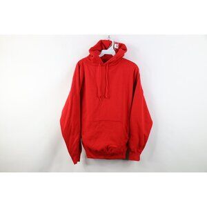 Vintage 80s 90s Gap Sport Womens Size Medium Faded Blank Hoodie Sweatshirt Red
